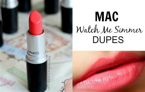 mac watch me simmer lipstick dupe|mac makeup dupe.